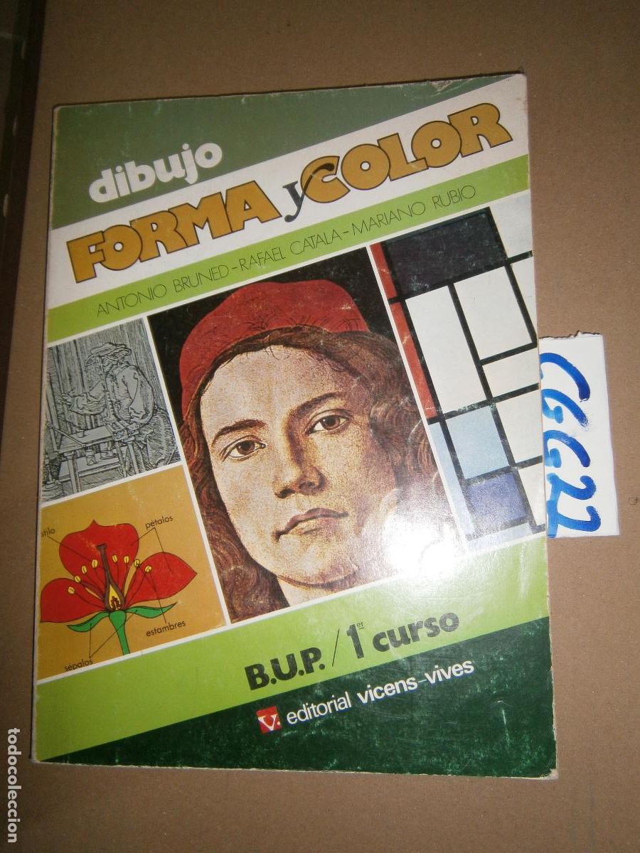Libros de segunda mano: ANTIGUO LIBRO DE TEXTO - DIBUJO 1&ordm; BUP - Foto 1