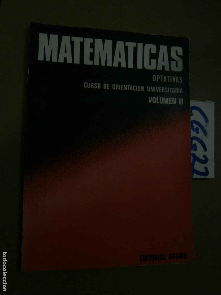 Libros de segunda mano: ANTIGUO LIBRO DE TEXTO - MATEMATICAS COU - BRU&Ntilde;O - Foto 1