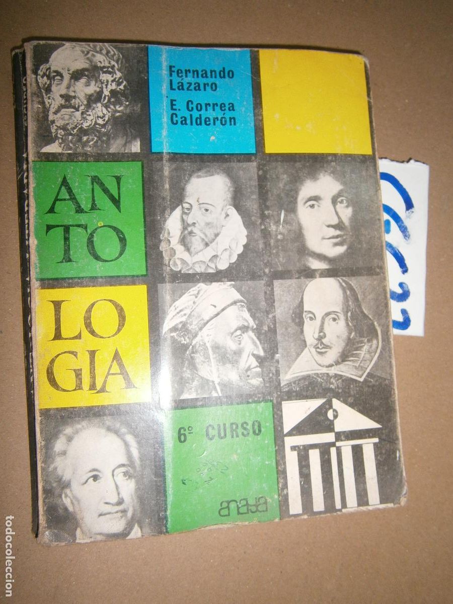 Libros de segunda mano: ANTIGUO LIBRO DE TEXTO - ANTOLOGIA 6&ordm; - Foto 1