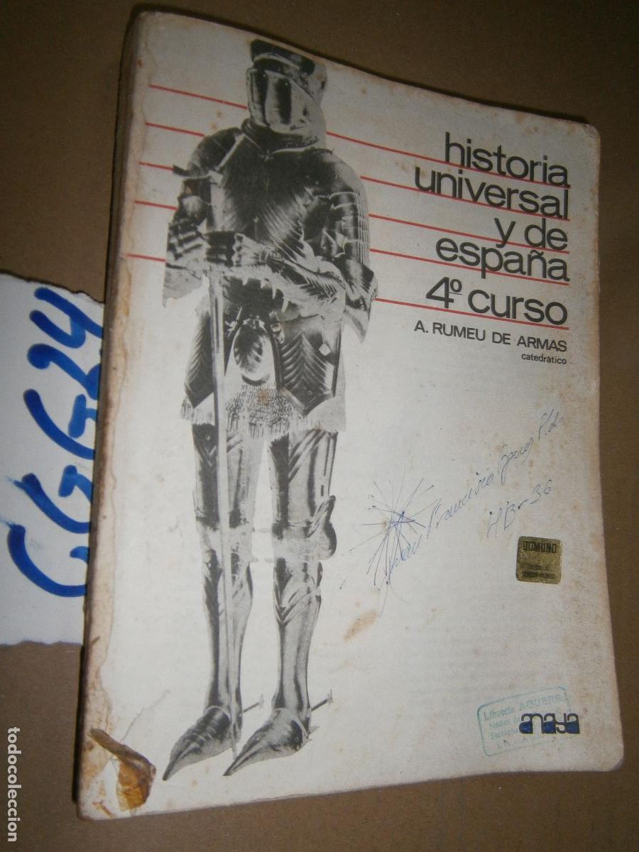 Libros de segunda mano: ANTIGUO LIBRO DE TEXTO - HISTORIA UNIVERSAL Y DE ESPA&Ntilde;A 4&ordm; - Foto 1