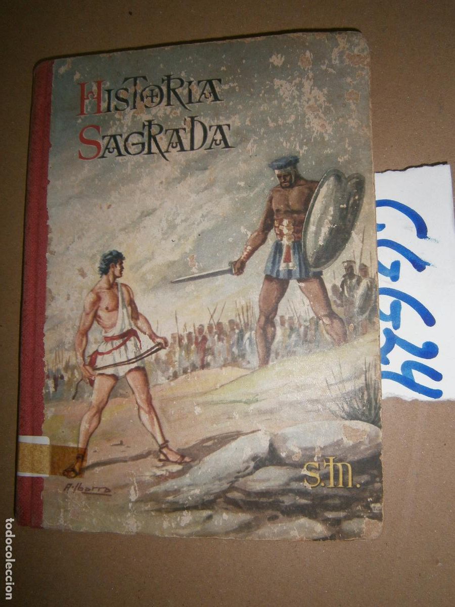 Libros de segunda mano: ANTIGUO LIBRO DE TEXTO - HISTORIA SAGRADA - Foto 1