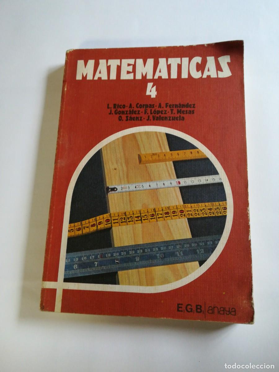Libros de segunda mano: Matem&aacute;ticas 4, E. G. B., Varios autores, Ediciones Anaya - Foto 1