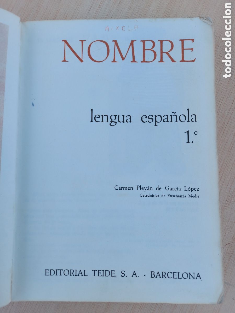 Libros de segunda mano: LENGUA ESPA&Ntilde;OLA primero a&ntilde;o 1969 - Foto 1