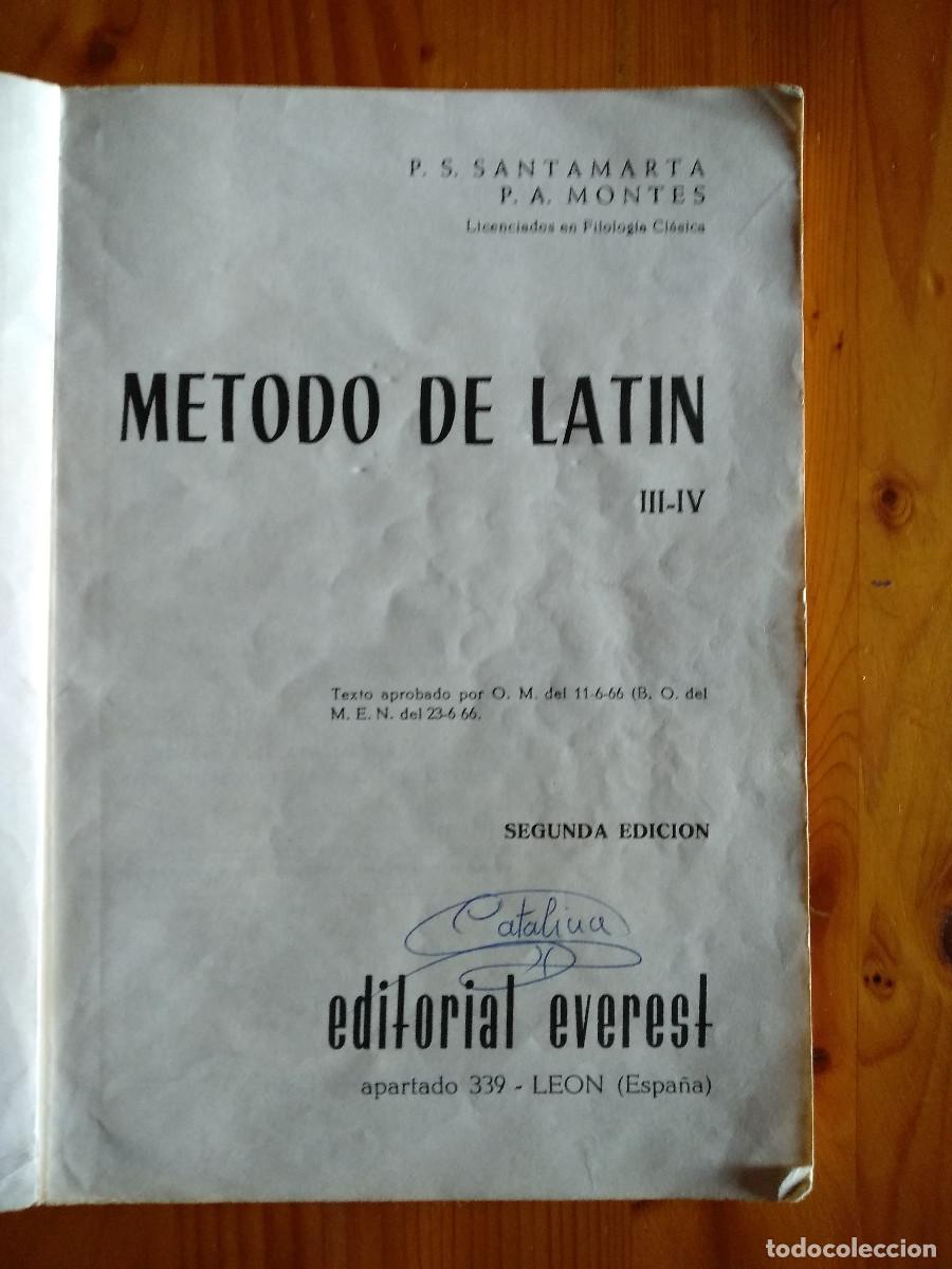 Libros de segunda mano: METODO DE LATIN III-IV, de Textos Everest - Foto 2