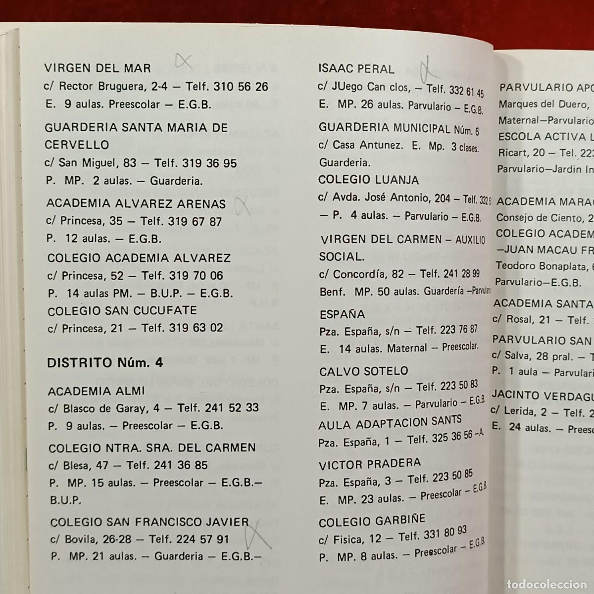 Libros de segunda mano: CATALOGO DE LA ENSE&Ntilde;ANZA - 1977 - GU&Iacute;A - DISS-EGE / 481 - Foto 5
