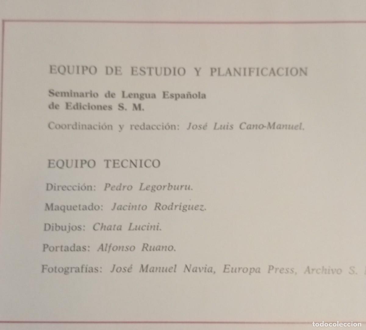 Libros de segunda mano: LECTURAS 1, SM, JOS&Eacute; LUIS CANO - MANUEL - Foto 3