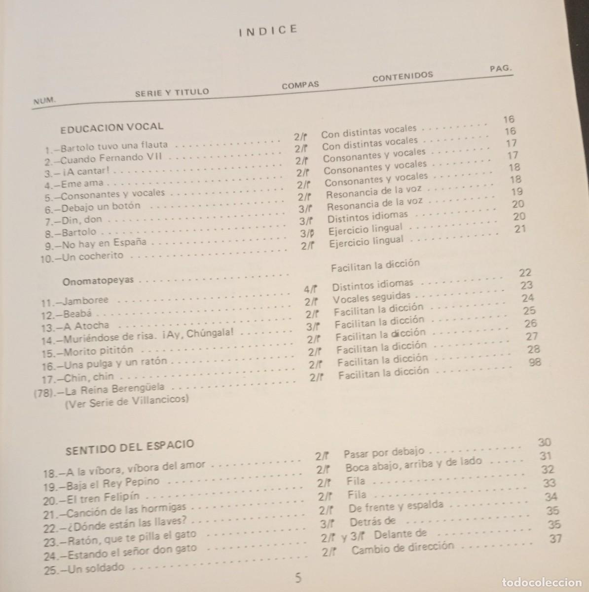 Libros de segunda mano: CANCIONERO, CICLO INICIAL DE EGB, - Foto 8