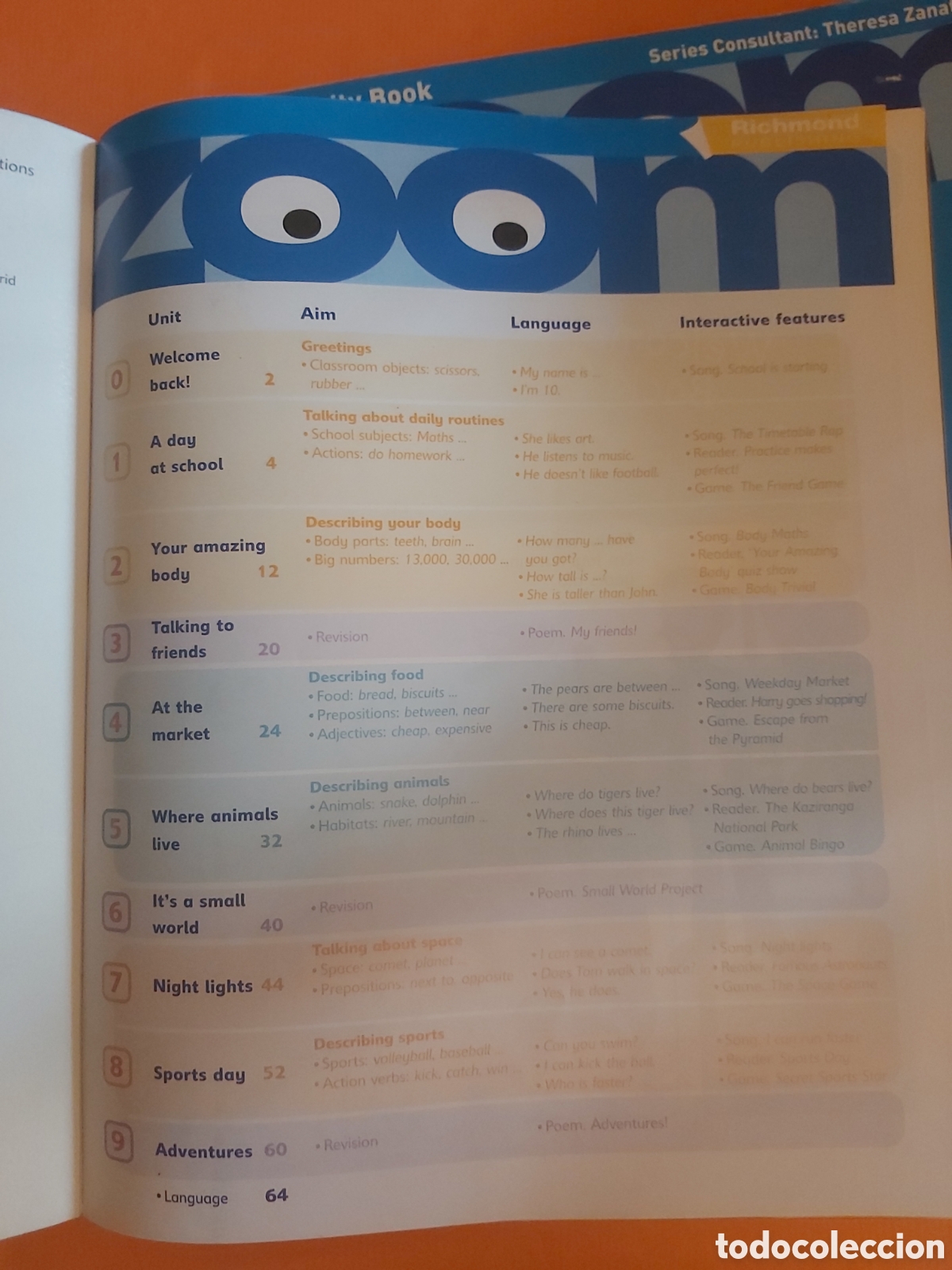 Libros de segunda mano: ZOOM STUDENTS Y ACTIVITY BOOK 4 # RICHMOND PUBLISHING SIN CD ROM - Foto 4
