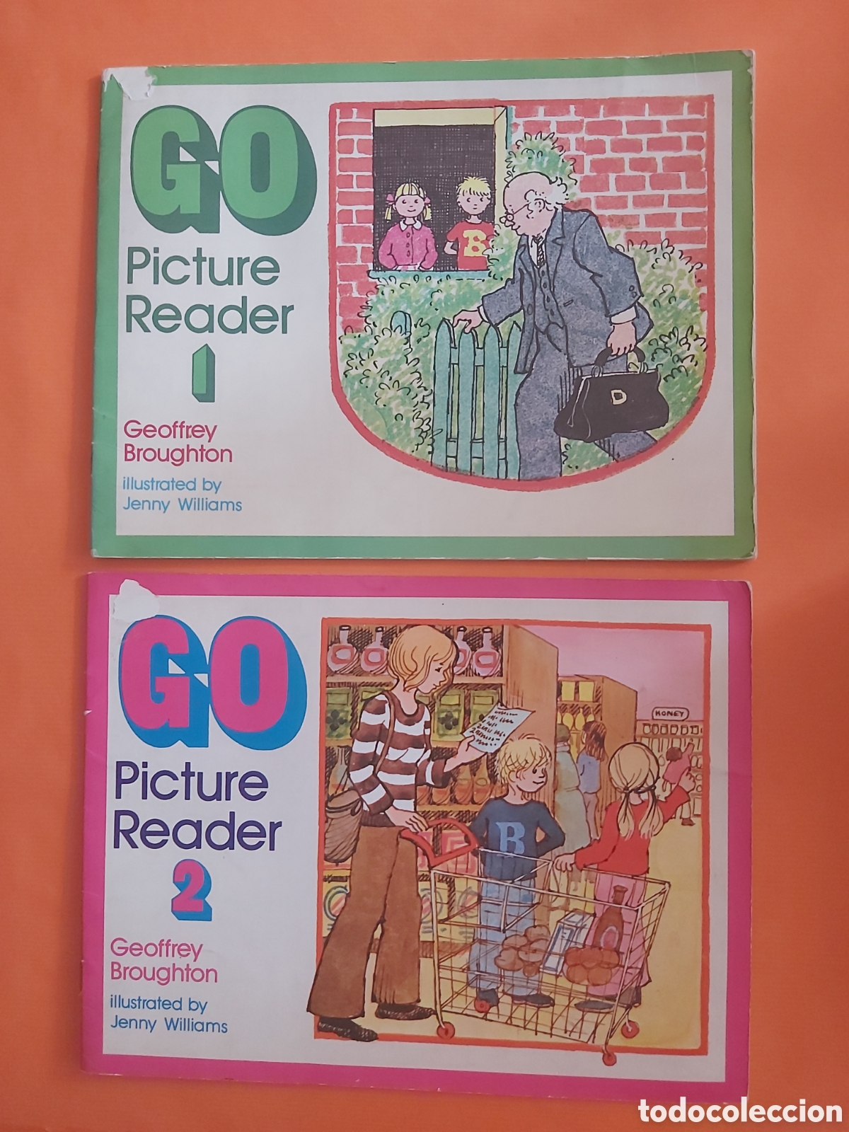 Libros de segunda mano: GO PICTURE READER 1 Y 2 #GEOFFREY BROUGHTON # LONGMAN - Foto 1