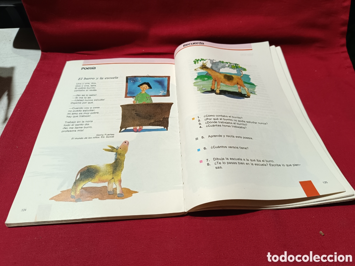 Libros de segunda mano: Libro de texto Antos de 3&deg; EGB de Anaya - Foto 3