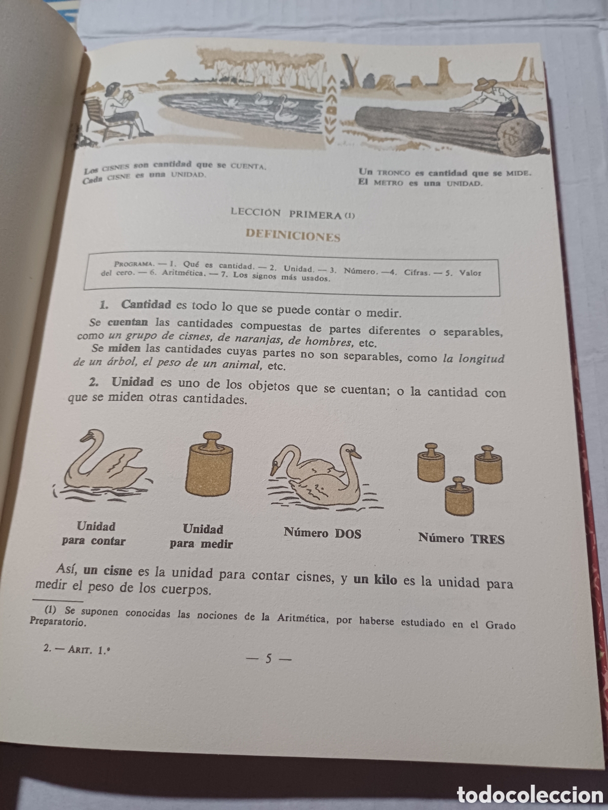 Libros de segunda mano: Aritmetica Primer Grado Luis Vives Edicion Facsimil 2007 - Foto 2