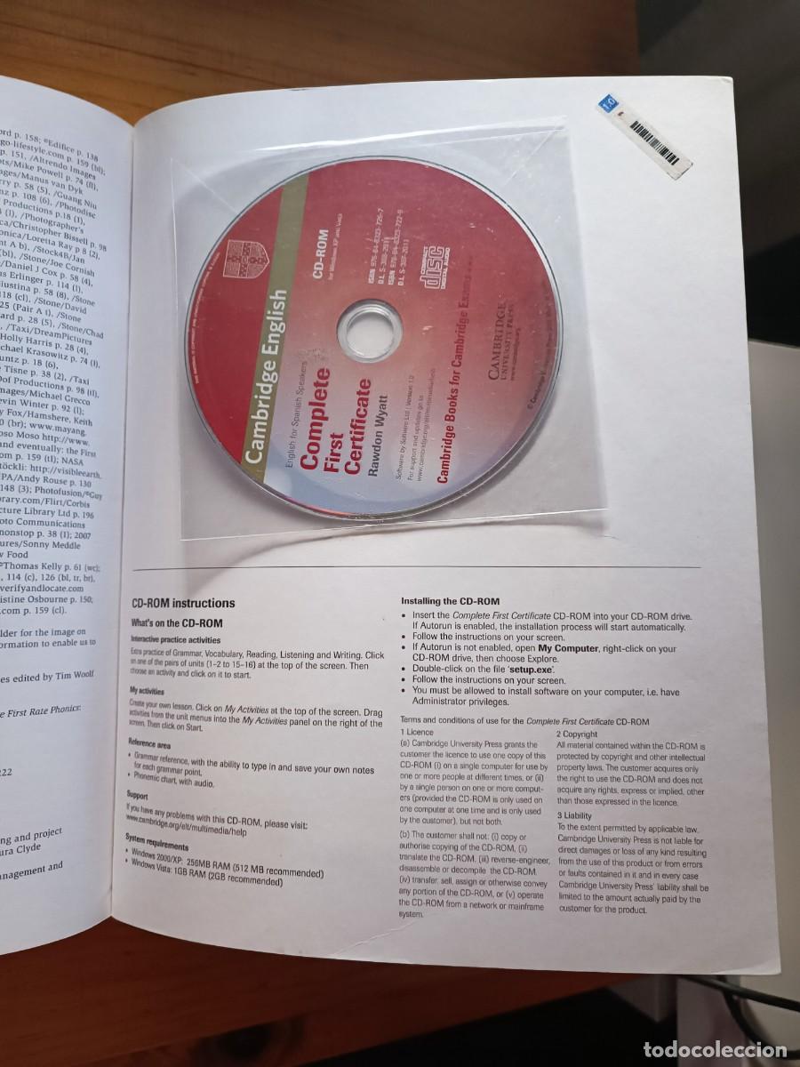 Libros de segunda mano: L36 COMPLETE FIRST CERTIFICATE CON CD-ROM - Foto 3