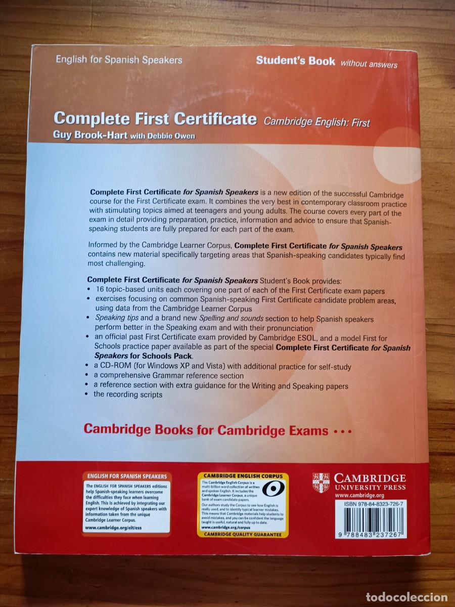 Libros de segunda mano: L36 COMPLETE FIRST CERTIFICATE CON CD-ROM - Foto 4