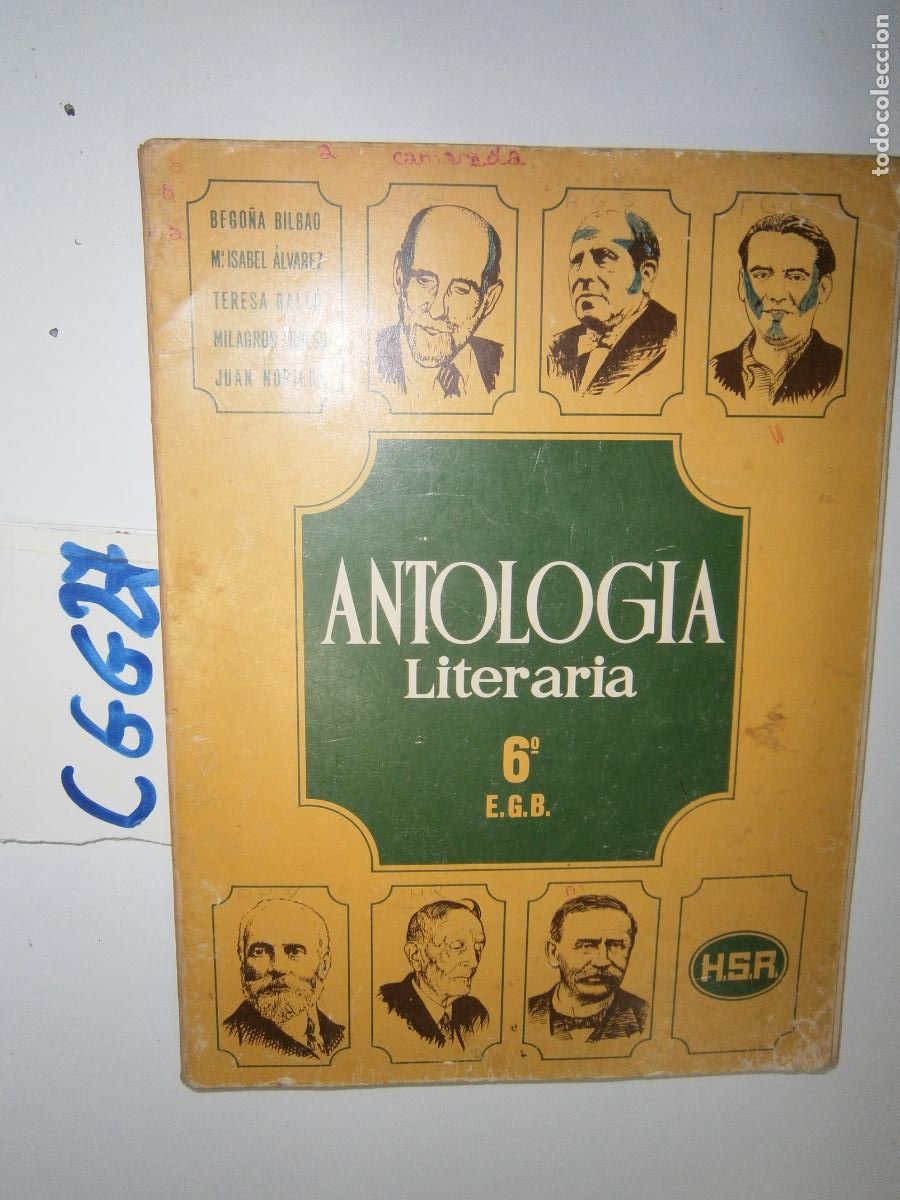Libros de segunda mano: ANTIGUO LIBRO DE TEXTO - ANTOLOGIA LITERARIA 6&ordm; EGB - Foto 1