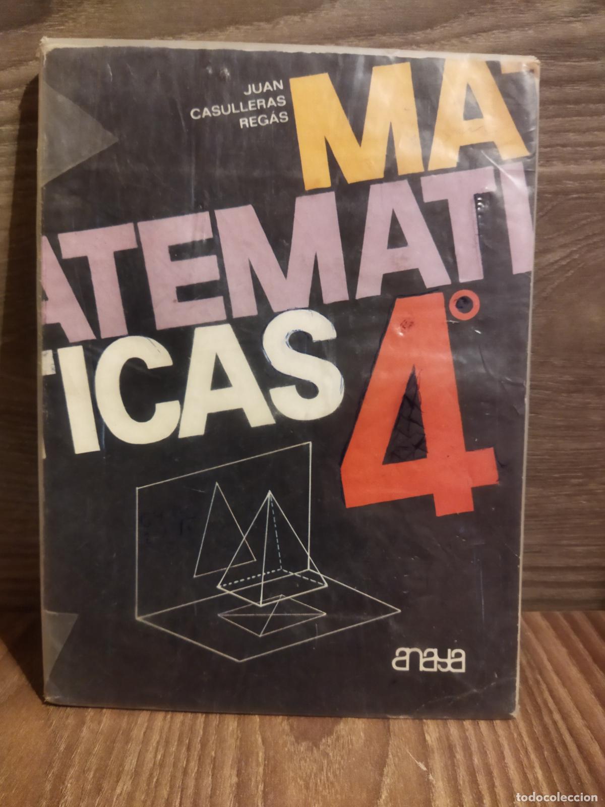 Libros de segunda mano: Matem&aacute;ticas 4 juan Casulleras reg&aacute;s - Foto 1
