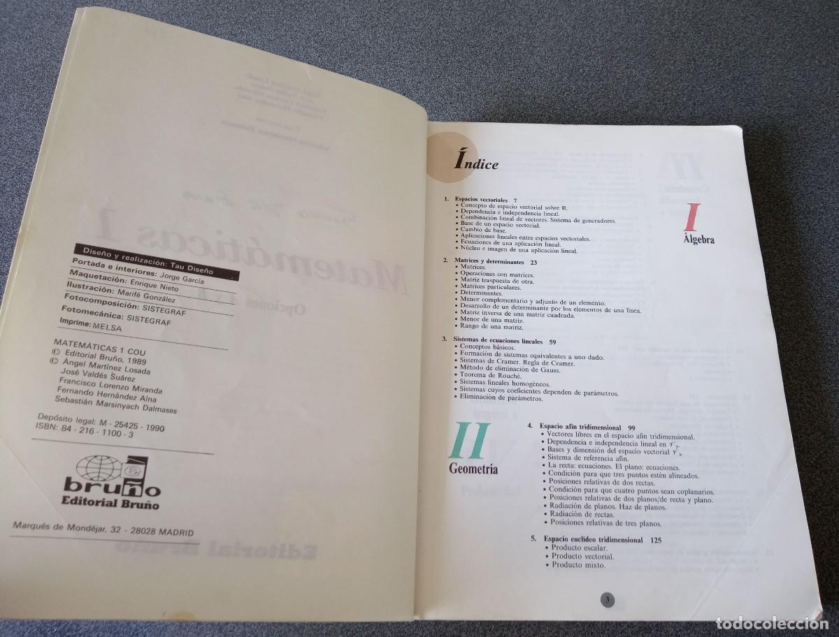 Libros de segunda mano: Matem&aacute;ticas 1 Editorial Bru&ntilde;o - Foto 4