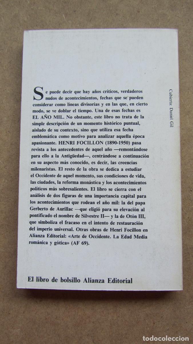 Libros de segunda mano: El a&ntilde;o mil Henri Focillon - Foto 2