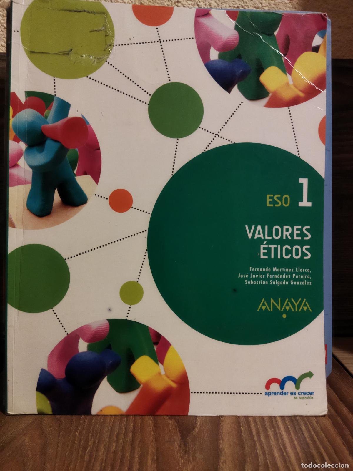 Libros de segunda mano: Valores &eacute;ticos Eso 1 Anaya aprender es crecer en conexi&oacute;n
