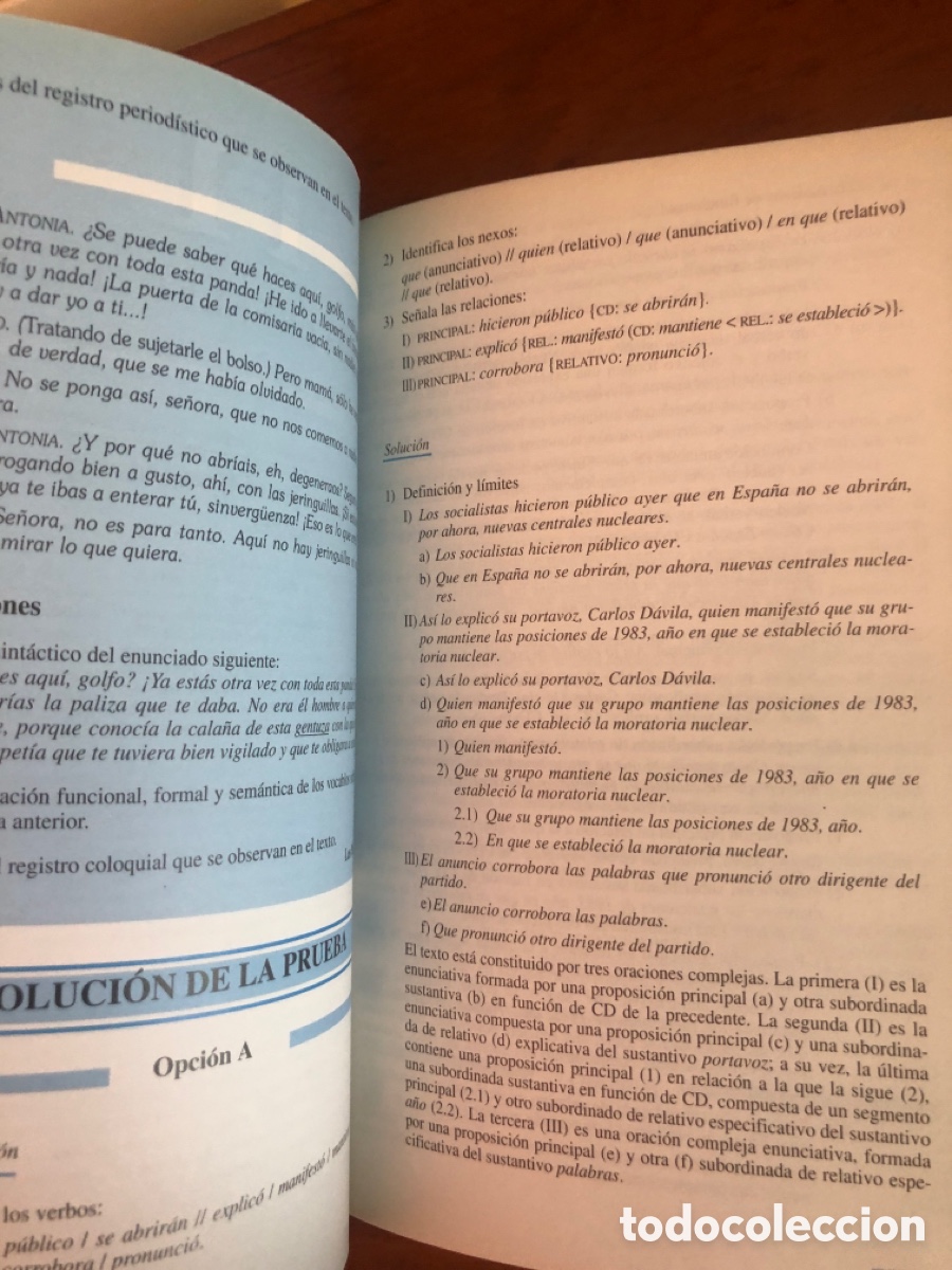 Libros de segunda mano: Selectividad lengua pruebas de 1990 COU Anaya - Foto 2