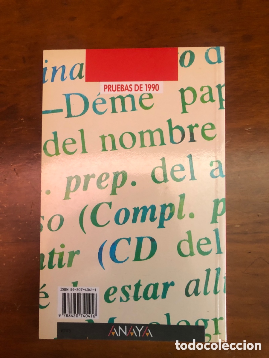 Libros de segunda mano: Selectividad lengua pruebas de 1990 COU Anaya - Foto 3