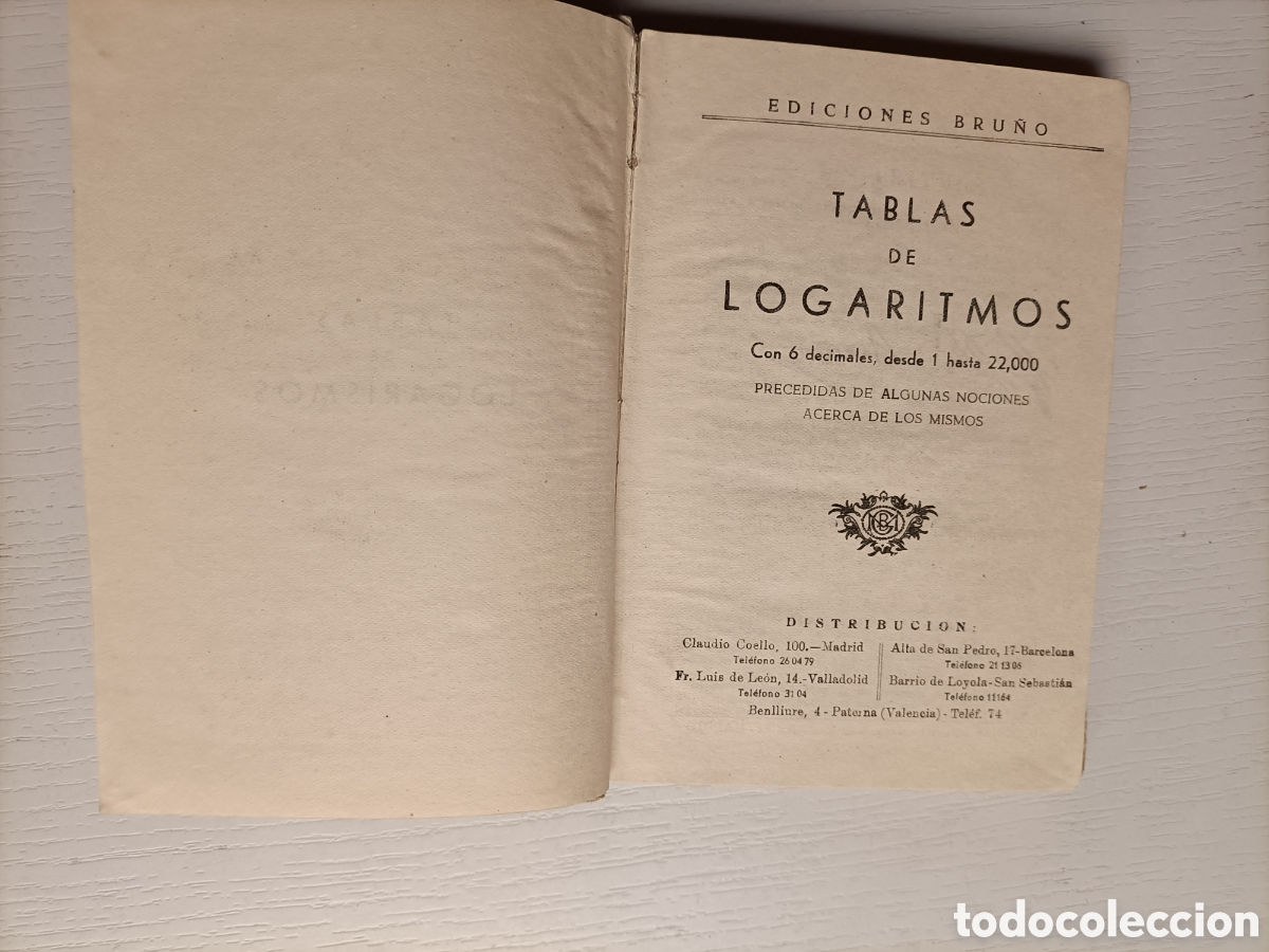 Libros de segunda mano: Tabla de logaritmos y trigonom&eacute;tricas Ediciones Bru&ntilde;o 1956. Escuela ense&ntilde;anza - Foto 8