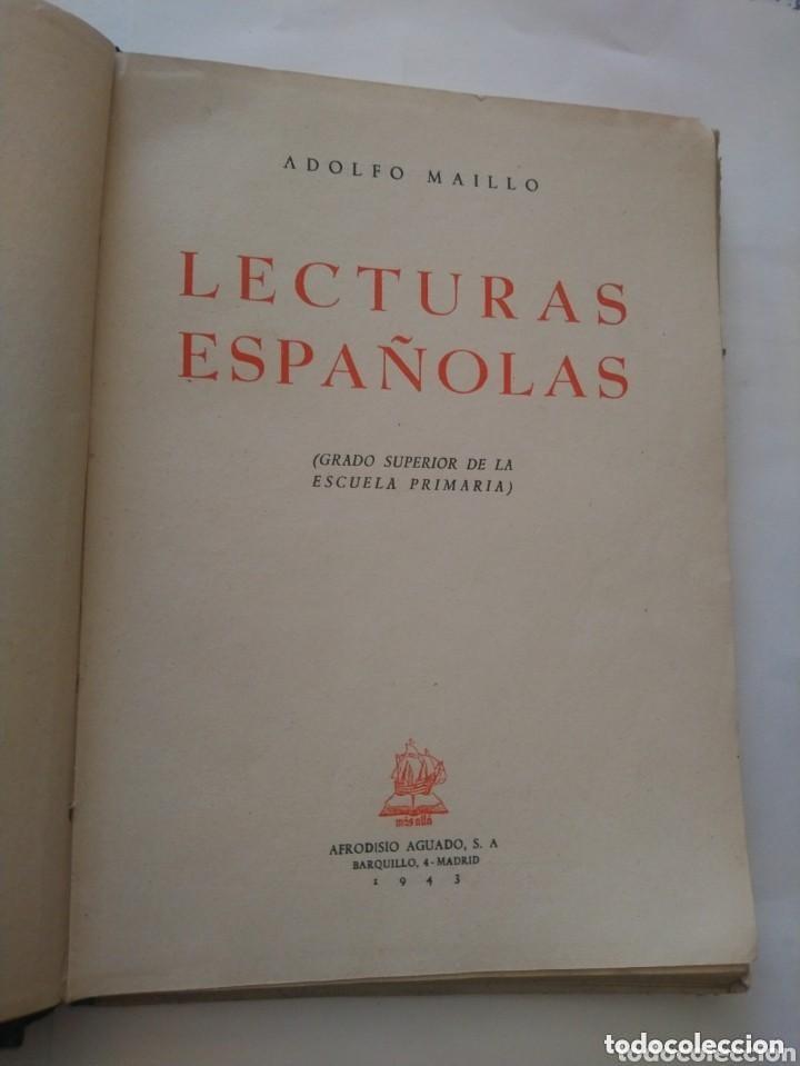 Libros de segunda mano: Lecturas espa&ntilde;olas por Adolfo Maillo 1943 - Foto 2