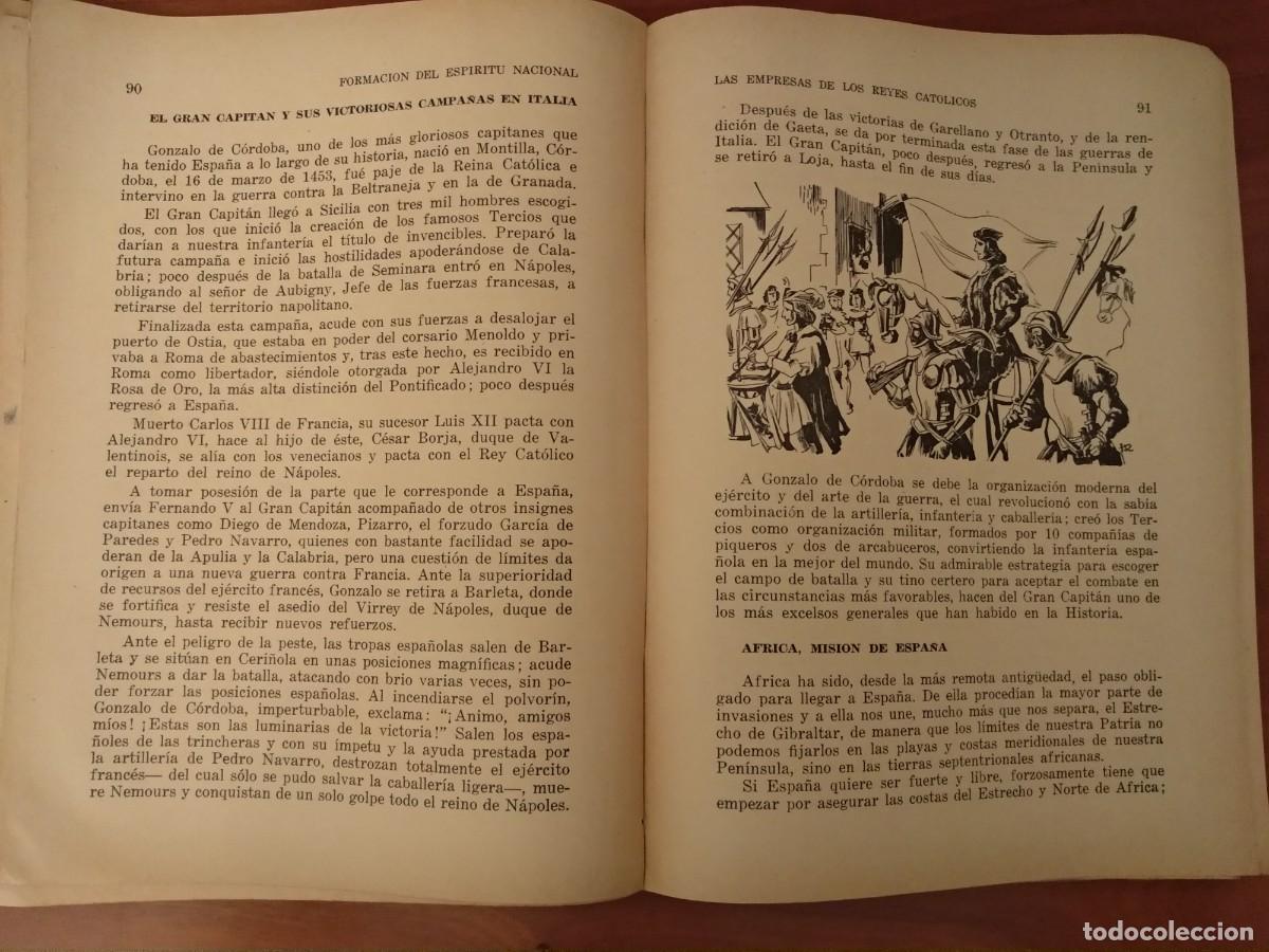Libros de segunda mano: FORMACI&Oacute;N del ESPIRITU NACIONAL 3r Curso, A. RODRIGO SOSPEDRA 1955 y Librito-programa. - Foto 8
