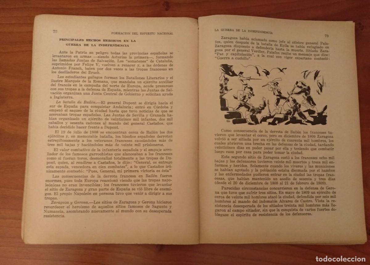 Libros de segunda mano: FORMACI&Oacute;N del ESPIRITU NACIONAL 4o Curso, A. RODRIGO SOSPEDRA 1955 y Librito-programa. - Foto 6