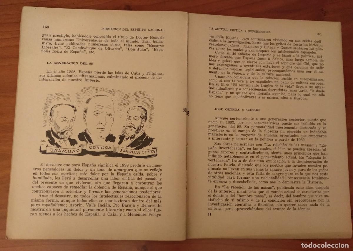Libros de segunda mano: FORMACI&Oacute;N del ESPIRITU NACIONAL 4o Curso, A. RODRIGO SOSPEDRA 1955 y Librito-programa. - Foto 8