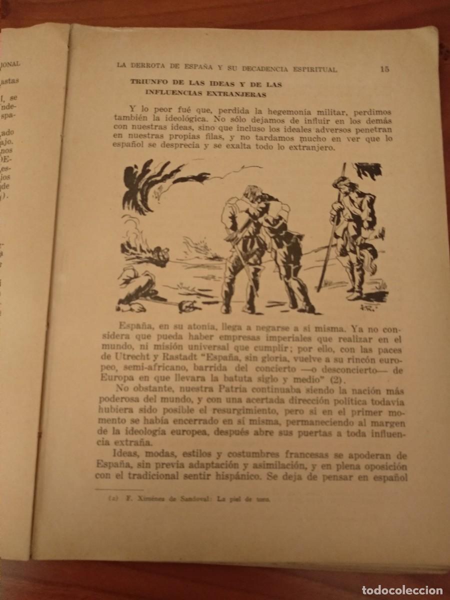 Libros de segunda mano: FORMACI&Oacute;N del ESPIRITU NACIONAL 4o Curso, A. RODRIGO SOSPEDRA 1955 y Librito-programa. - Foto 10