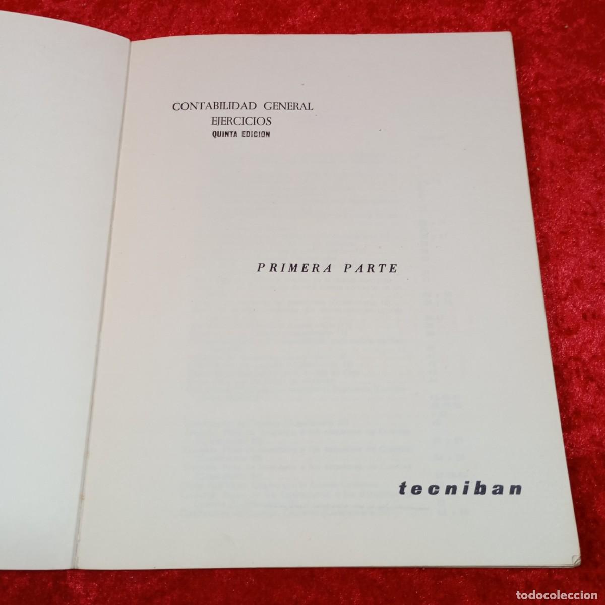 Libros de segunda mano: CONTABILIDAD GENERAL - EJERCICIOS - PRIMERA PARTE - TECNIBAN - 1973 / 732 - Foto 4