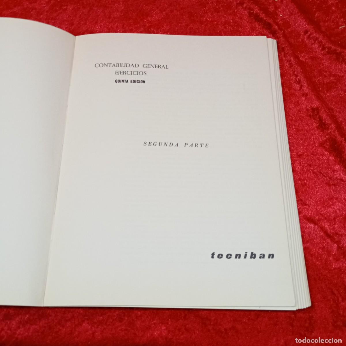 Libros de segunda mano: CONTABILIDAD GENERAL - EJERCICIOS - SEGUNDA PARTE - TECNIBAN - 1973 / 733 - Foto 4