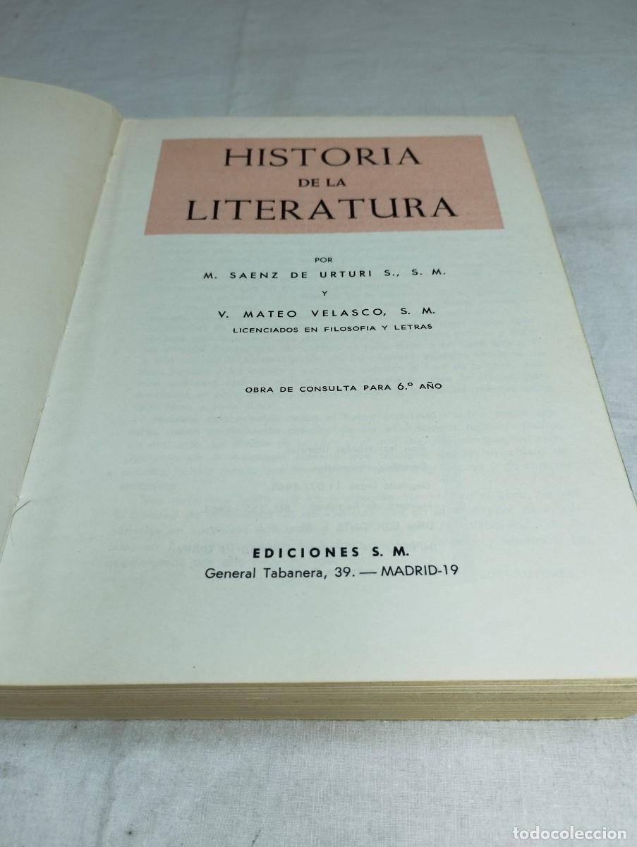 Libros de segunda mano: Histor&iacute;a de la literatura, sexto curso. Ediciones SM - Foto 2