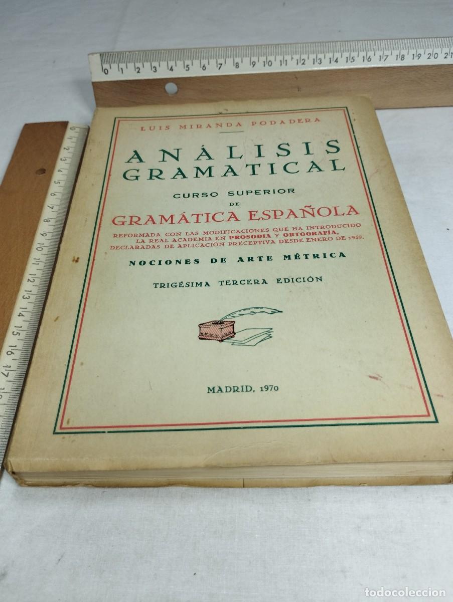 Libros de segunda mano: An&aacute;lisis gramaticales. Luis Miranda. - Foto 1