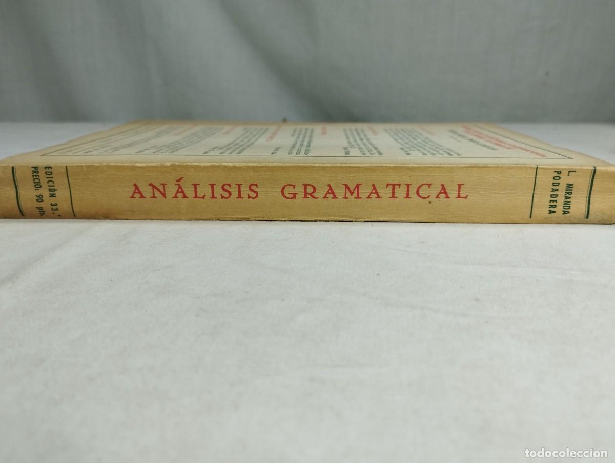 Libros de segunda mano: An&aacute;lisis gramaticales. Luis Miranda. - Foto 3