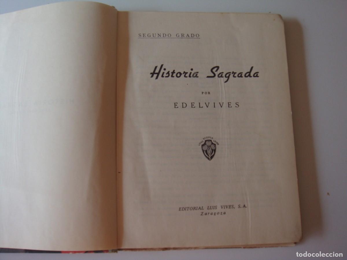 Libros de segunda mano: HISTORIA SAGRADA SEGUNDO GRADO EDELVIVES - Foto 3