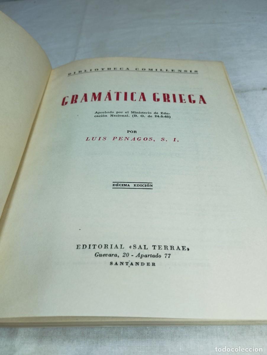 Libros de segunda mano: Gram&aacute;tica griega. Luis Denagos 1965 - Foto 2