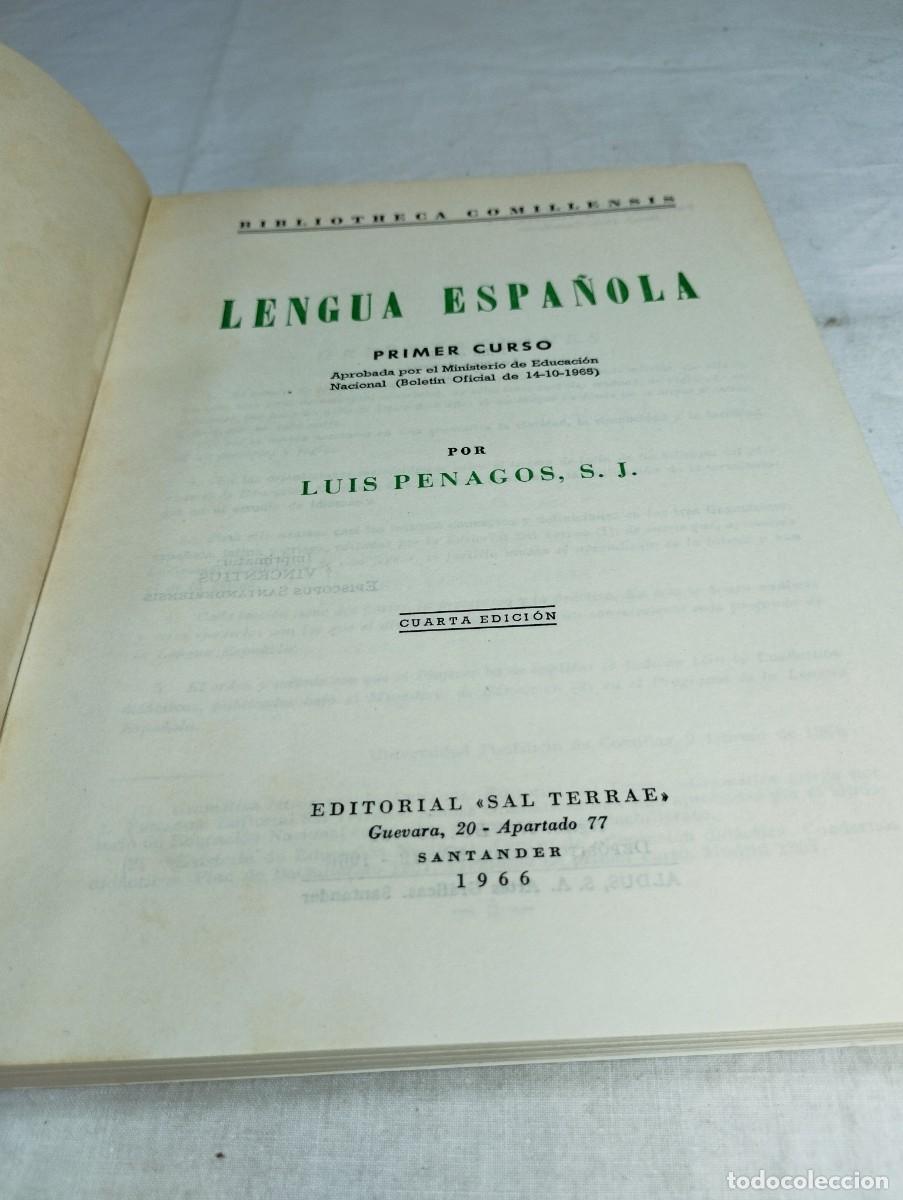 Libros de segunda mano: Lengua espa&ntilde;ola, primer curso. Luis Penagos - Foto 2