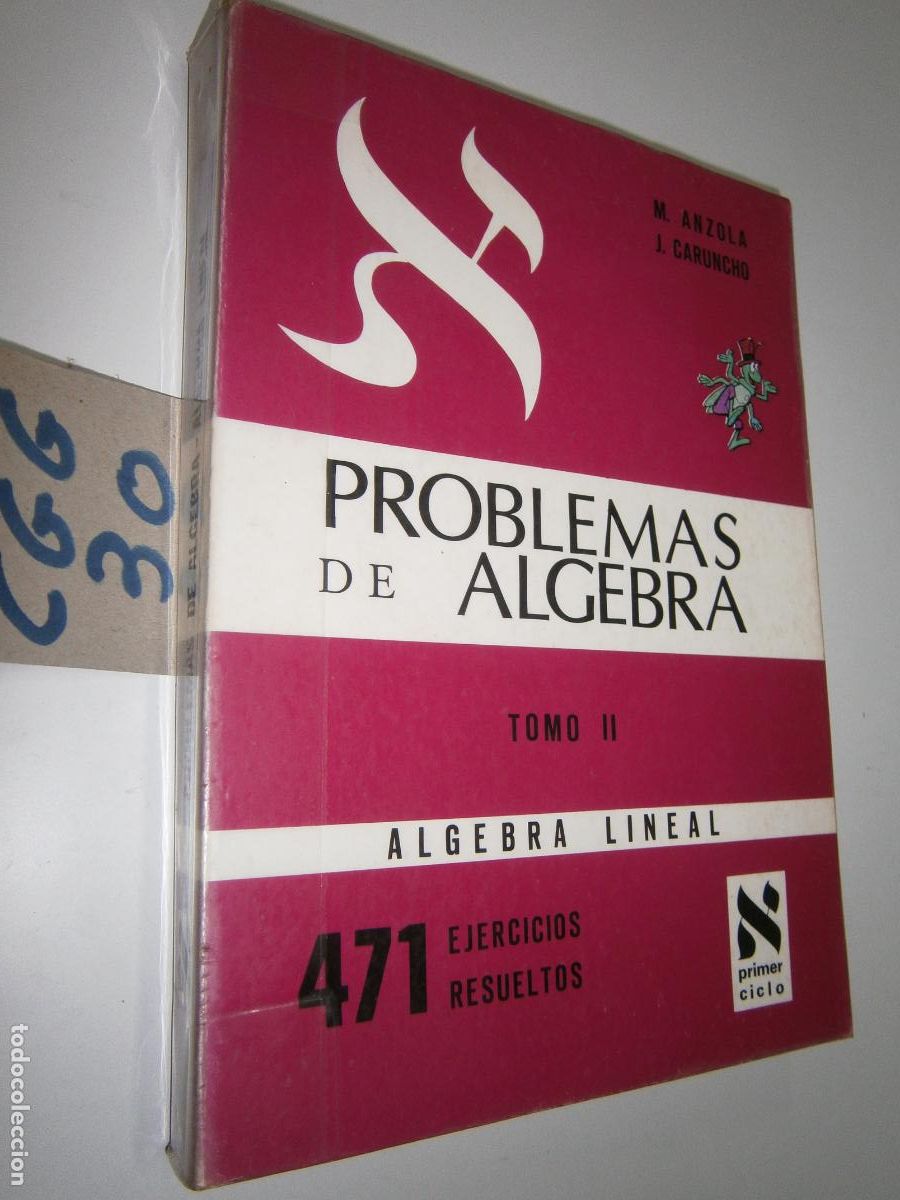 Libros de segunda mano: ANTIGUO LIBRO DE TEXTO - PROBLEMAS DE ALGEBRA LINEAL - Foto 1