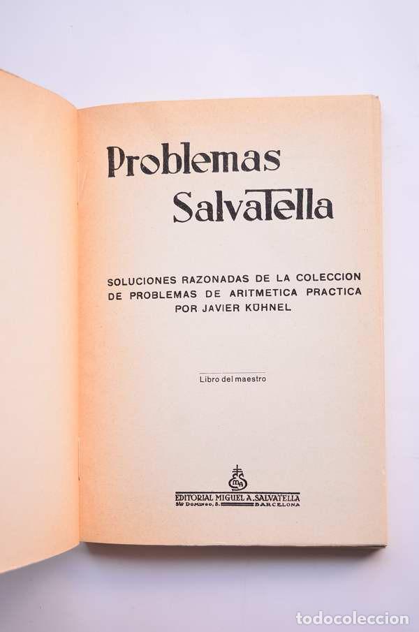 Libros de segunda mano: Problemas Salvatella. Libro del maestro. 2&ordf; serie - K&Uuml;HNEL, Javier - Foto 2