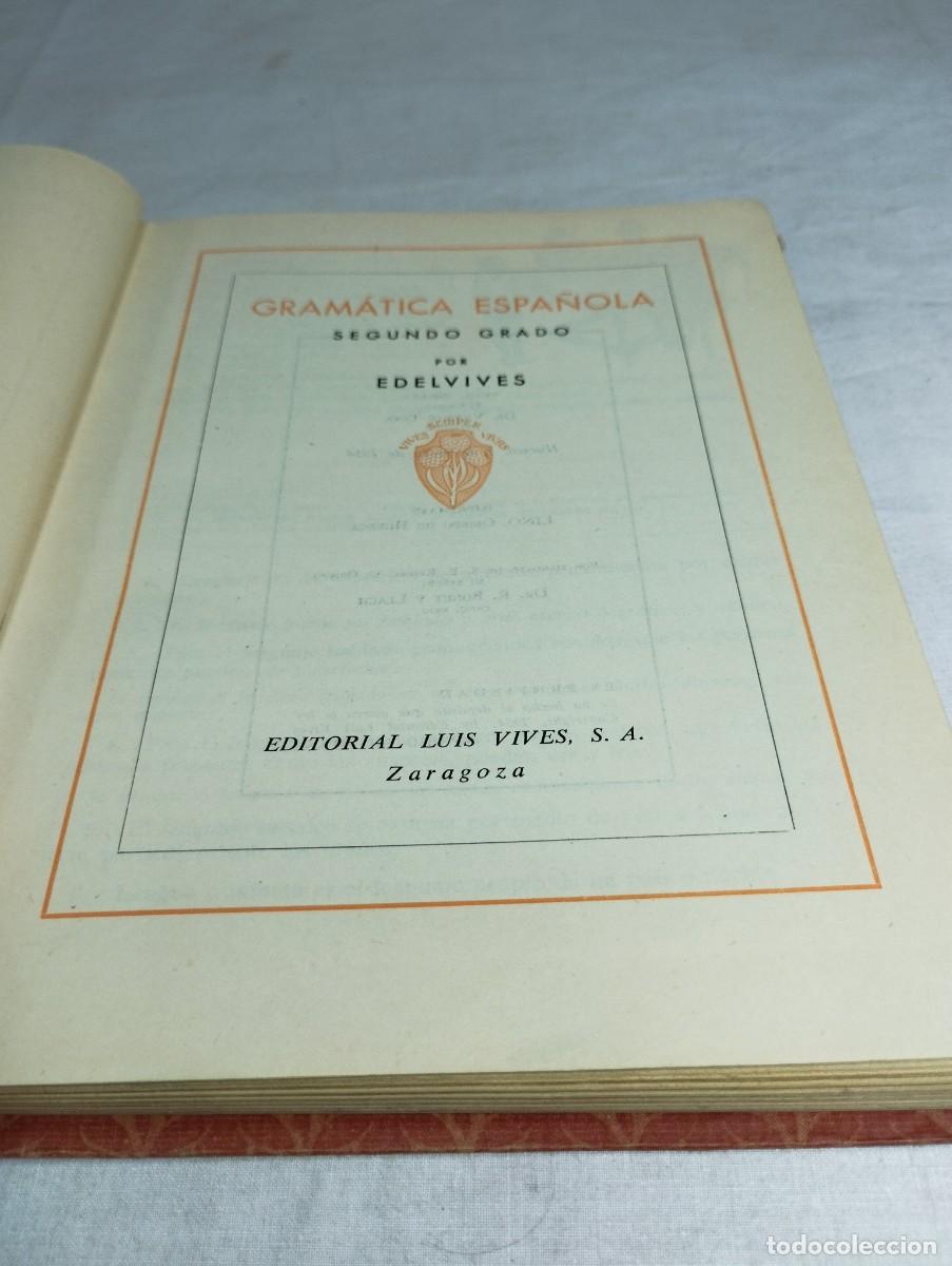 Libros de segunda mano: Gram&aacute;tica, segundo grado. Editorial Luis Vives. - Foto 2