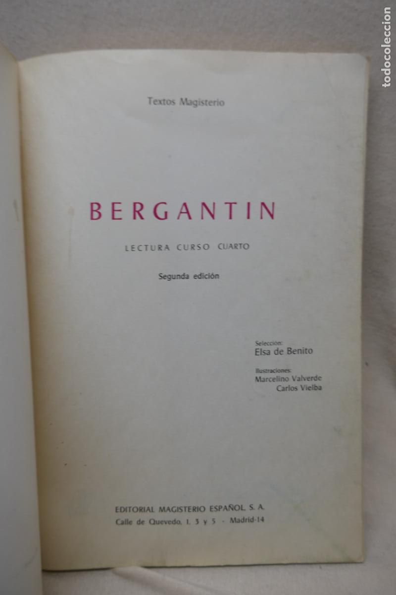 Libros de segunda mano: BERGANTIN - EDITORIAL MAGISTERIO ESPA&Ntilde;OL - Foto 5