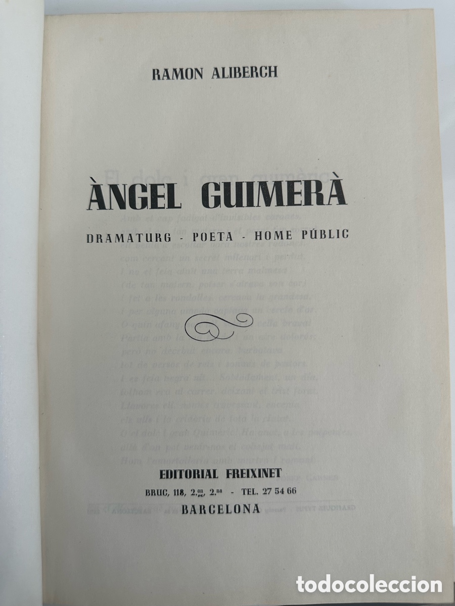 Libros de segunda mano: Angel Guimer&agrave; - editorial Freixenet - Foto 3