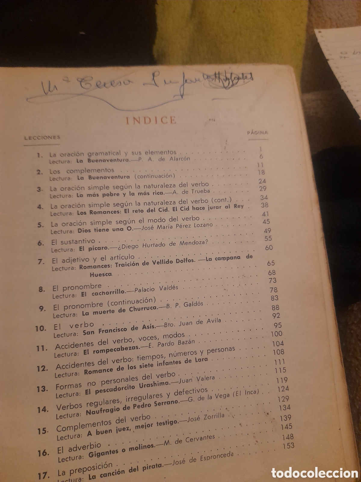 Libros de segunda mano: Libro de texto, Espa&ntilde;ol 2 a&ntilde;o de 1964, Edici&oacute;nes SM - Foto 6