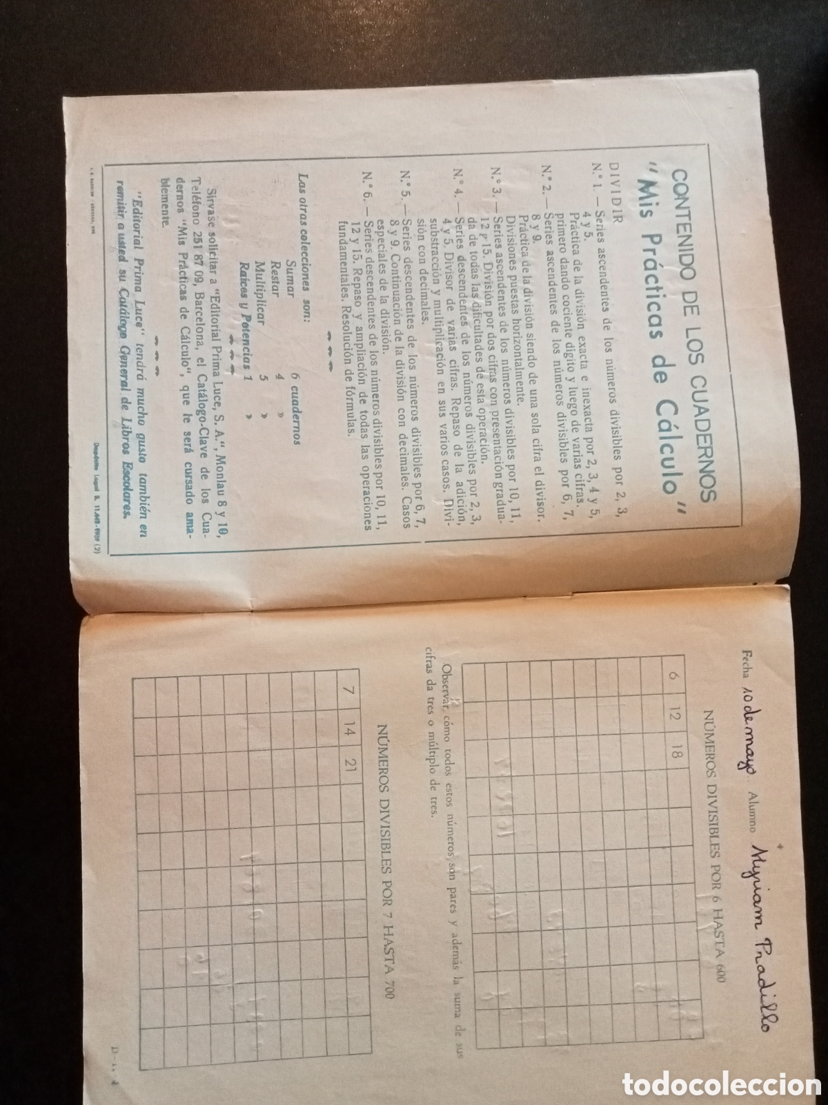 Libros de segunda mano: Mis pr&aacute;cticas de calculo y mis inicios en la escrituta - Foto 4