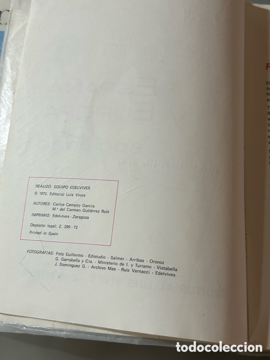 Libros de segunda mano: Libro escolar Espa&ntilde;a y Europa editorial edelvives - Foto 2