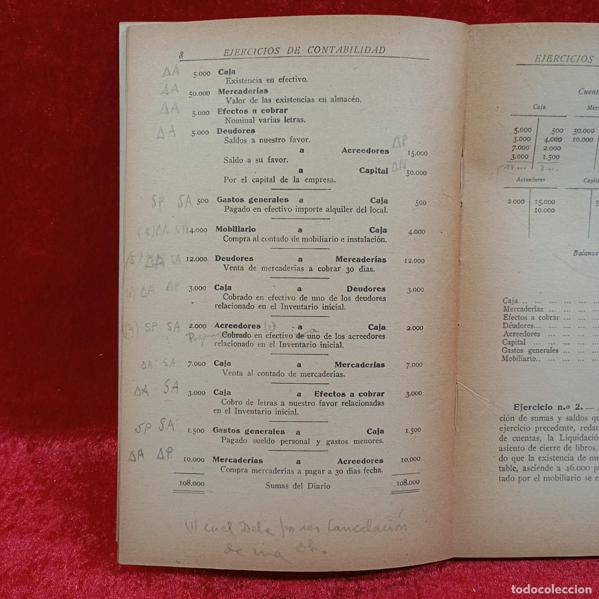 Libros de segunda mano: FERNANDO B. Y MAURI - PROBLEMAS Y EJERCICIOS DE CONTABILIDAD - ED. JUVENTUD - 1957 / 509-E - Foto 7
