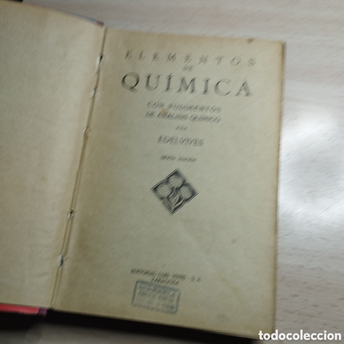 Libros de segunda mano: Qu&iacute;mica. Editorial Edelvives. Sexta Edici&oacute;n. - Foto 4