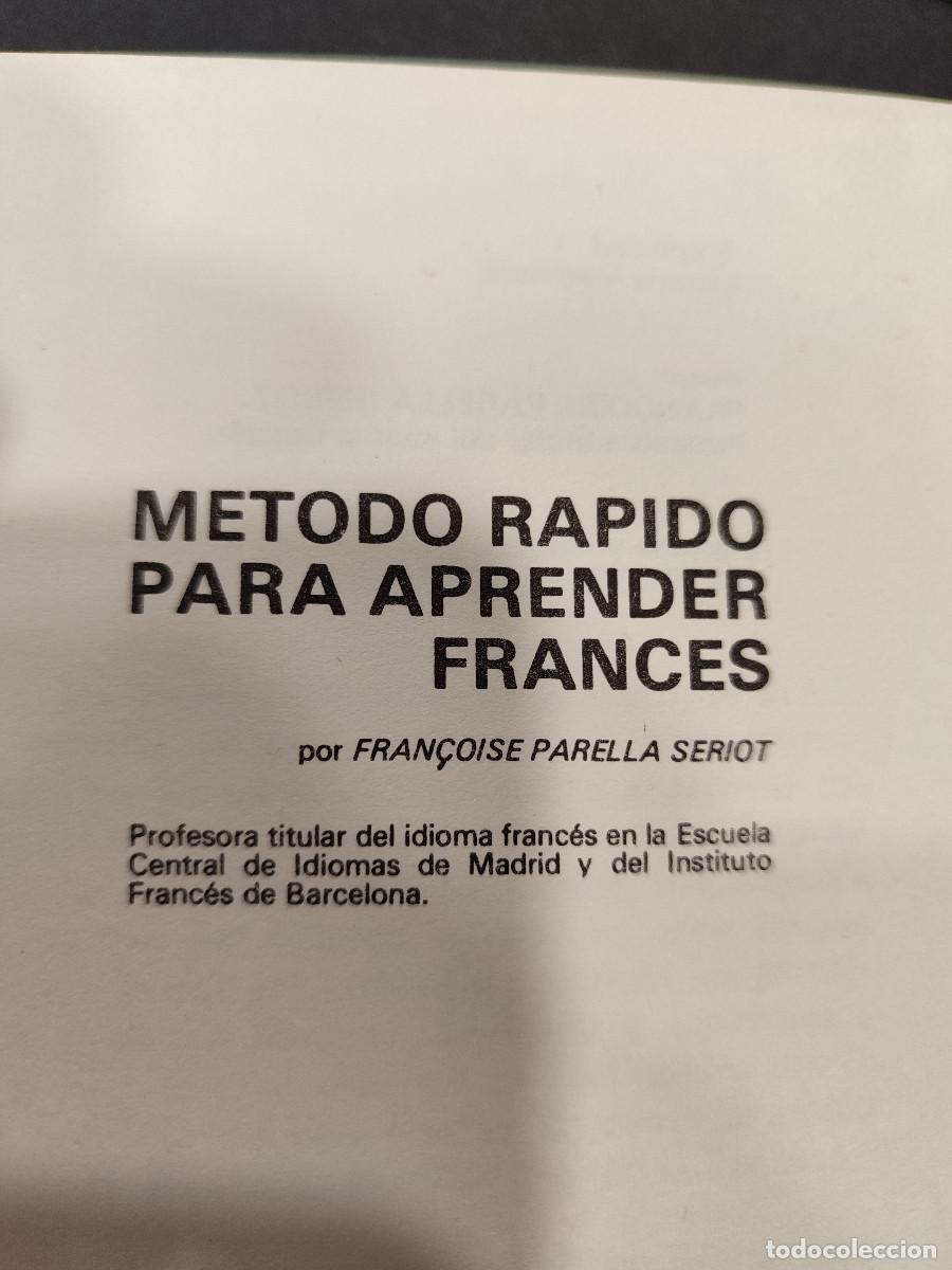 Libros de segunda mano: LEV0585. Libro: M&eacute;todo r&aacute;pido para aprender franc&eacute;s - Foto 3