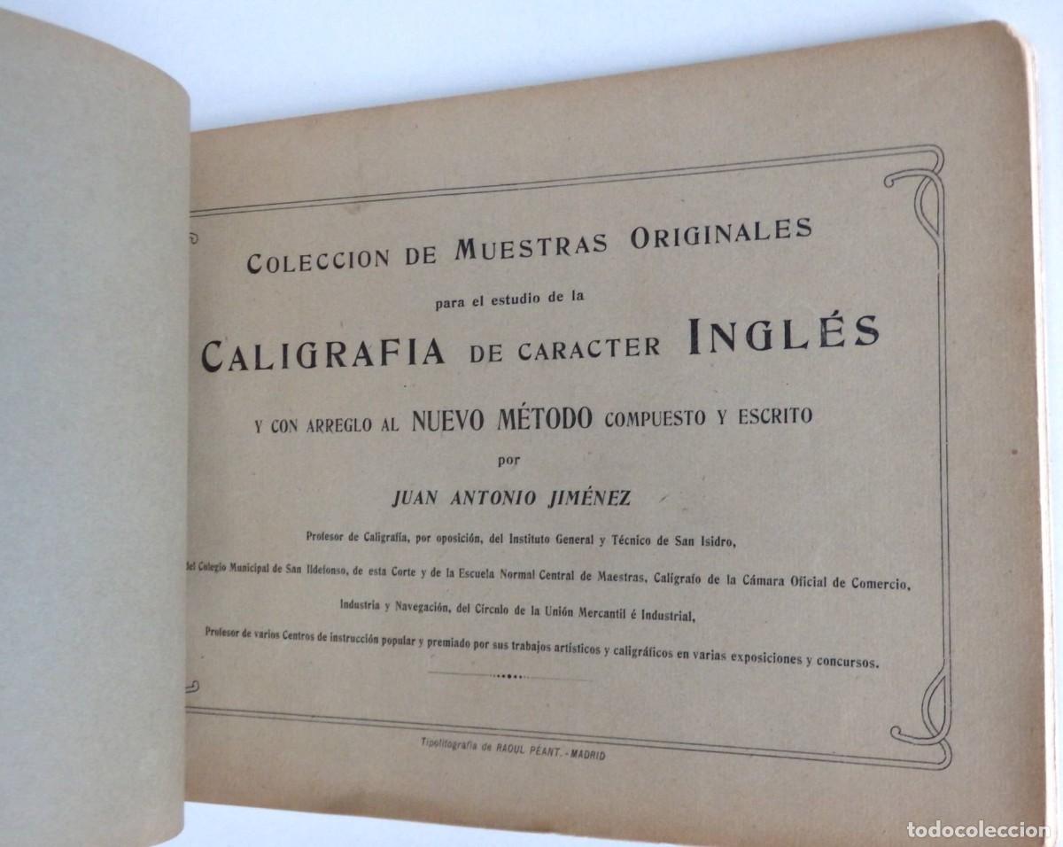 Libros de segunda mano: CALIGRAFIA de car&aacute;cter Ingl&eacute;s &ndash; Juan Antonio Jim&eacute;nez &ndash; - Foto 3